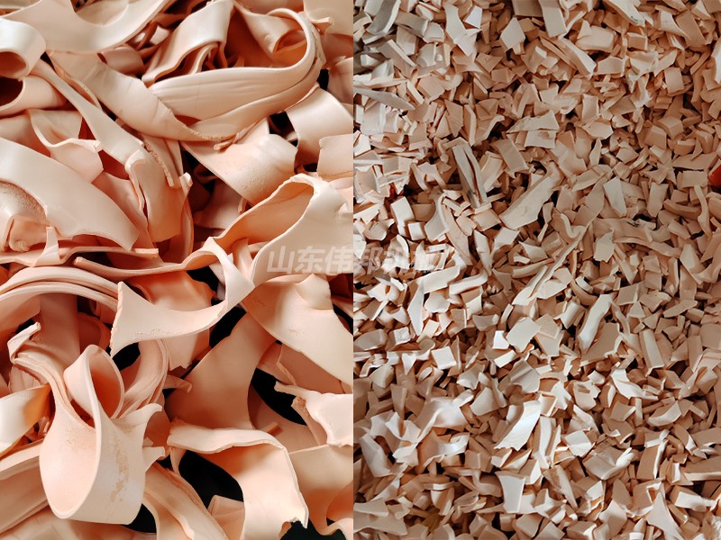 乳胶棉边角料切块机